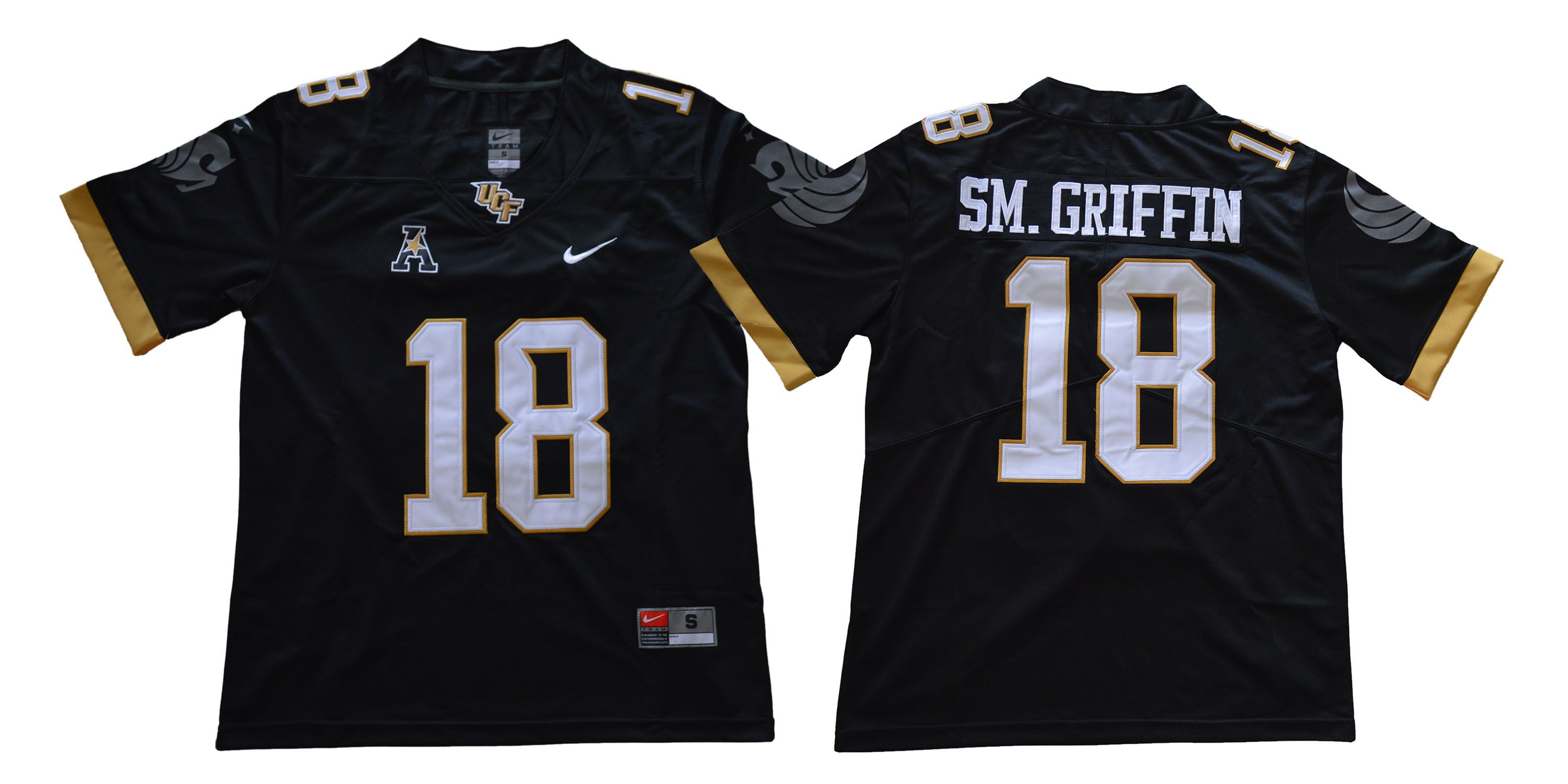 Men UCF 18 Sm.Griffin Black Nike NCAA Jerseys
